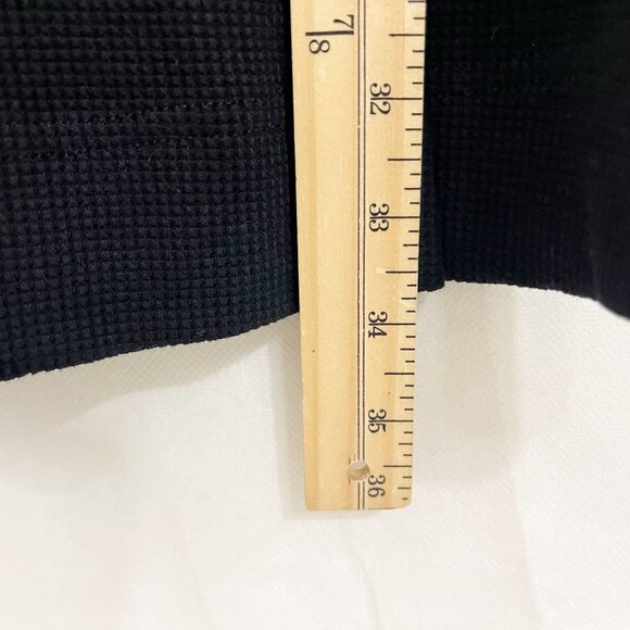 NEW Natural Life Easy Street Mini Dress Henley T-Shirt Black Waffle Knit SMALL - Picture 6 of 6